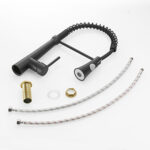 easy install matte black kitchen sink tap